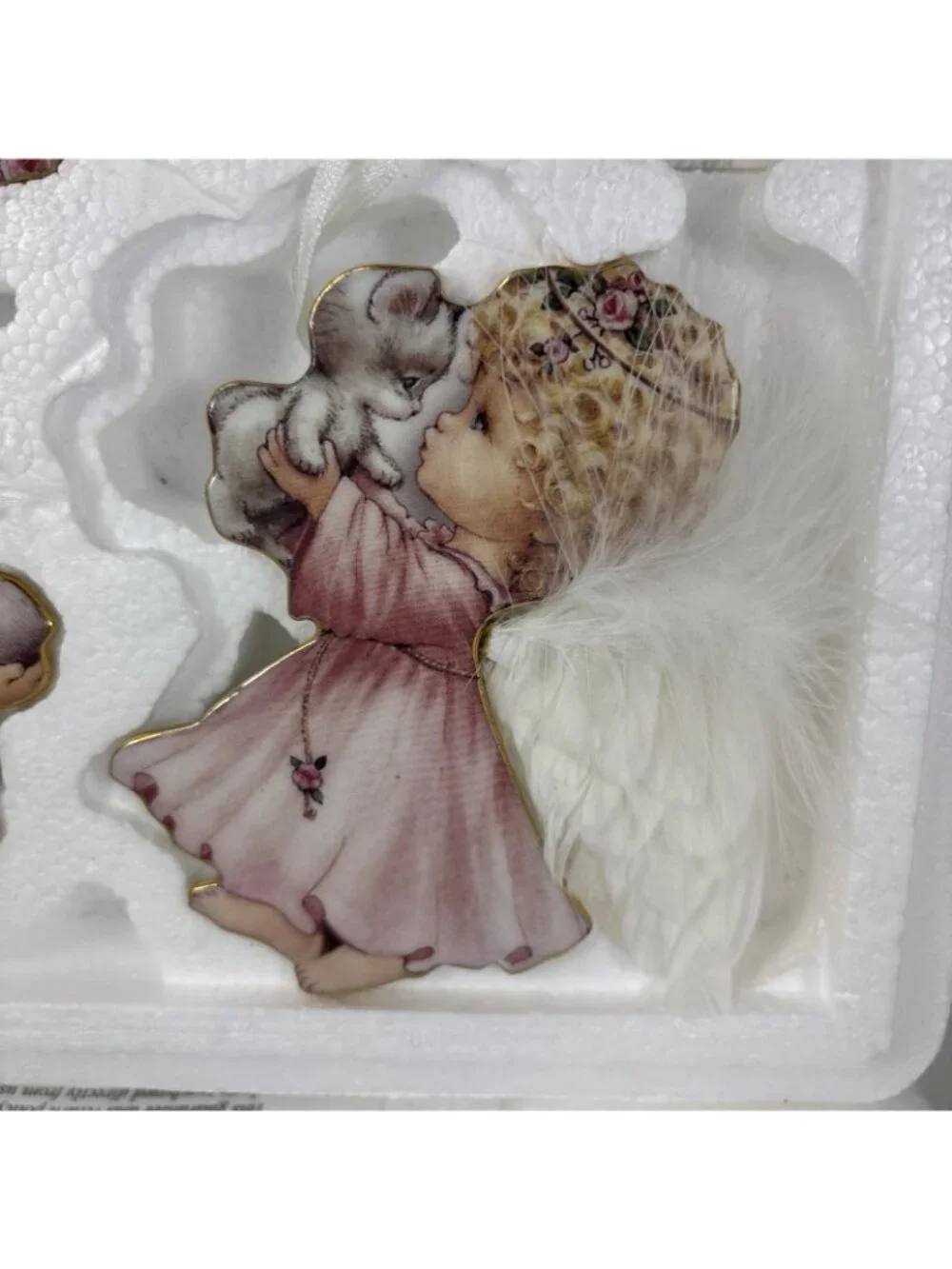 Bradford Editions Small Blessings Angels Ornaments Porcelain Set of 3